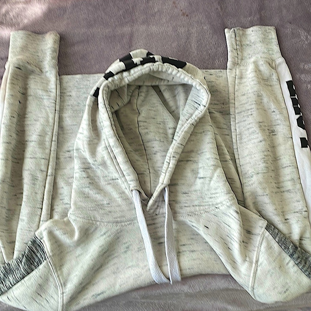 Black, white, gray LOVE hoodie